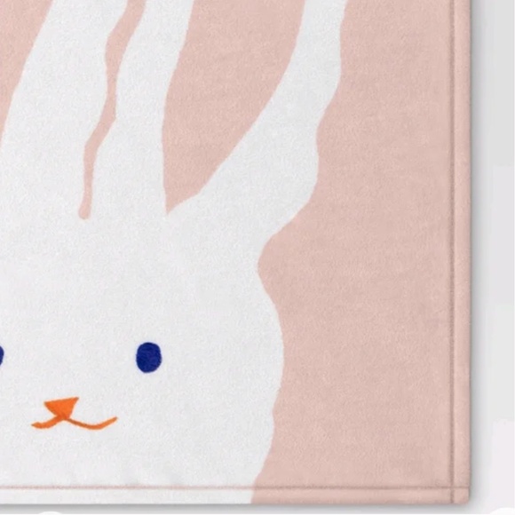 NWT Easter Bunny Throw Blanket - Picture 5 of 5